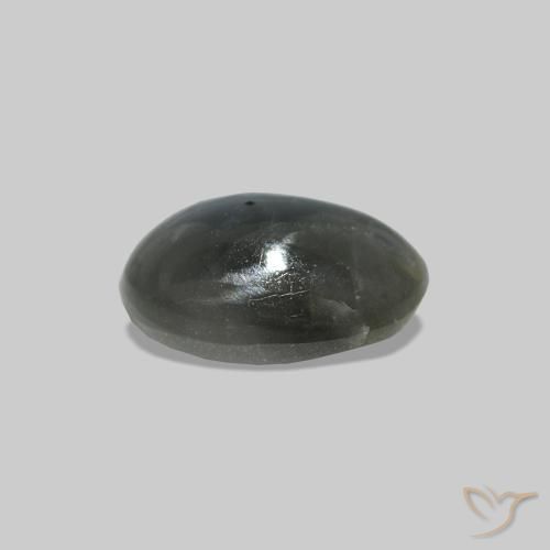 Cat's Eye Alexandrite Gemstone in 6.3 x 4.5 mm Size for Sale, Cat's Eye Alexandrite Stone in Medium Grey Color