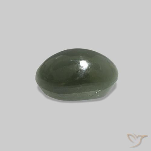 Cat's Eye Alexandrite Gemstone in 5.8 x 3.8 mm Size for Sale, Cat's Eye Alexandrite Stone in Grey Green Color