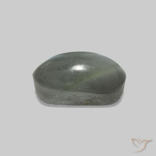 Cat's Eye Alexandrite Gemstone in 6 x 4 mm (calibrated) Size for Sale, Cat's Eye Alexandrite Stone in Medium Grey Color