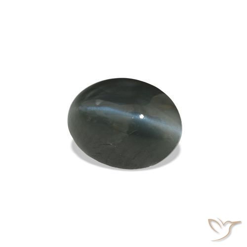 0.96 ct Gray Cat's Eye Alexandrite Stone, Natural Cat's Eye Alexandrite in Oval Cabochon Shape for Sale