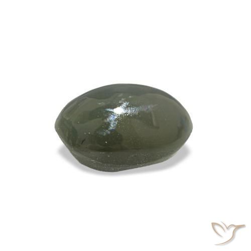 Cat's Eye Alexandrite Gemstone in 5.1 x 3.5 mm Size for Sale, Cat's Eye Alexandrite Stone in Pale-Greenish Grey Color