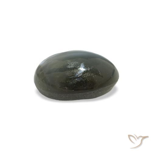 Cat's Eye Alexandrite Gemstone in 5.5 x 3.8 mm Size for Sale, Cat's Eye Alexandrite Stone in Pale-Greenish Grey Color