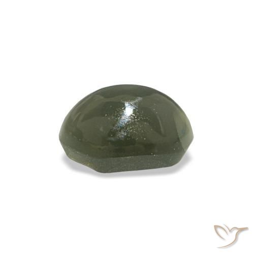 Cat's Eye Alexandrite Gemstone in 5.2 x 3.6 mm Size for Sale, Cat's Eye Alexandrite Stone in Grey Green Color