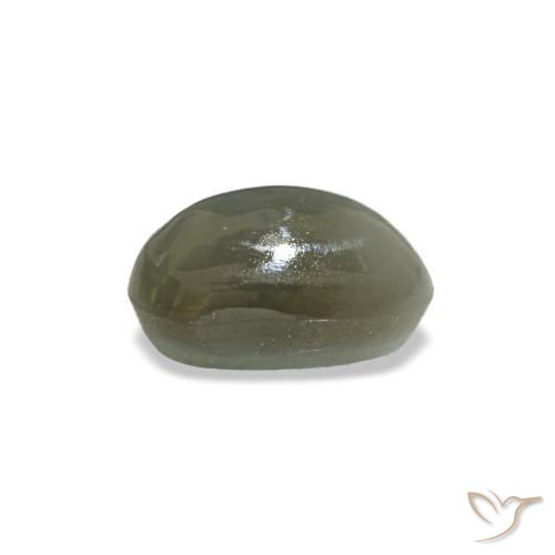 Cat's Eye Alexandrite Gemstone in 5.4 x 3.1 mm Size for Sale, Cat's Eye Alexandrite Stone in Medium Green Color