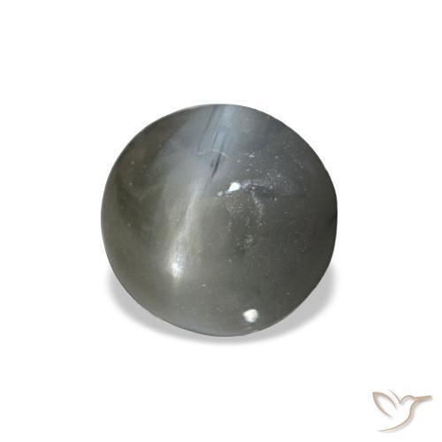 0.51 ct Gray Cat's Eye Alexandrite Stone, Natural Cat's Eye Alexandrite in Oval Cabochon Shape for Sale