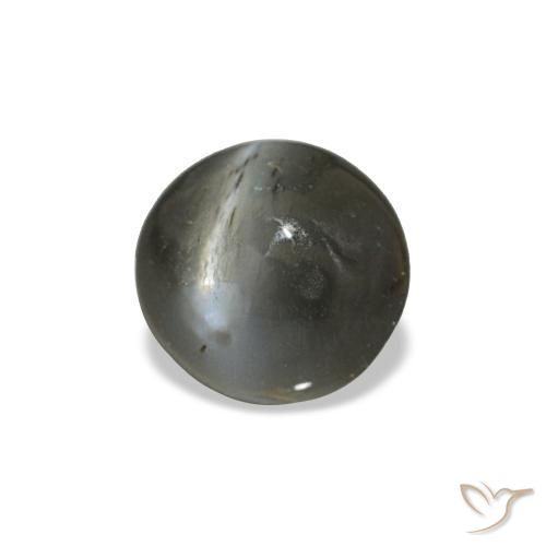 0.47 ct Gray Cat's Eye Alexandrite Stone, Natural Cat's Eye Alexandrite in Oval Cabochon Shape for Sale