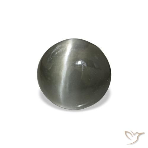 0.42 ct Gray Cat's Eye Alexandrite Stone, Natural Cat's Eye Alexandrite in Oval Cabochon Shape for Sale