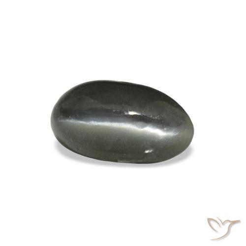 0.45 ct Gray Cat's Eye Alexandrite Stone, Natural Cat's Eye Alexandrite in Oval Cabochon Shape for Sale