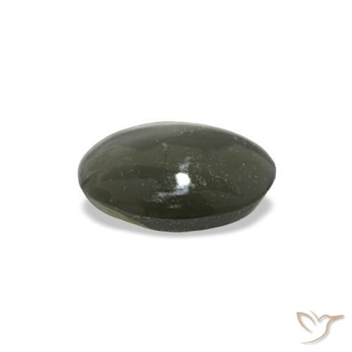 Cat's Eye Alexandrite Gemstone in 5.2 x 3.9 mm Size for Sale, Cat's Eye Alexandrite Stone in Steel Grey Color