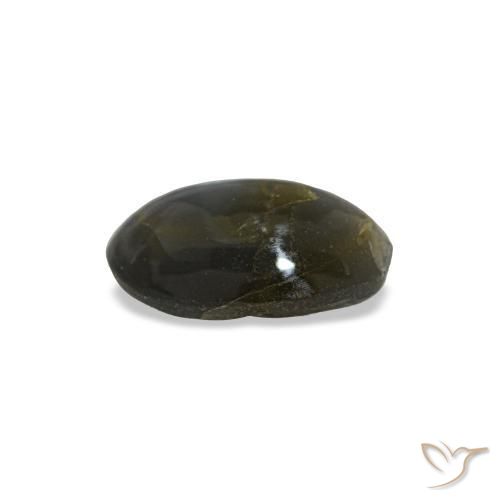 Cat's Eye Alexandrite Gemstone in 5.6 x 4.2 mm Size for Sale, Cat's Eye Alexandrite Stone in Steel Grey Color