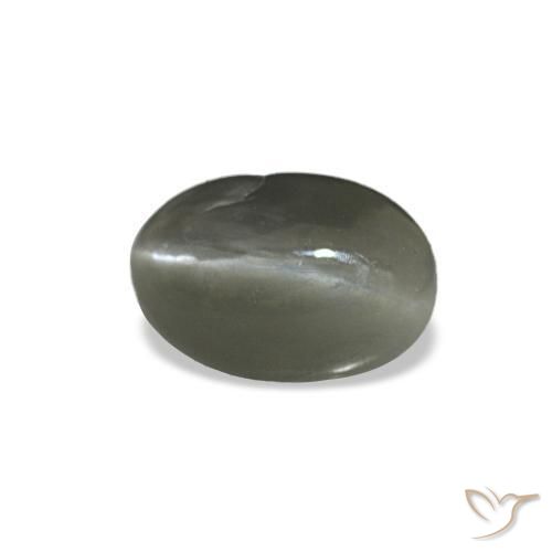 0.35 ct Gray Cat's Eye Alexandrite Stone, Natural Cat's Eye Alexandrite in Oval Cabochon Shape for Sale