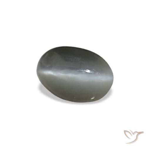 0.33 ct Gray Cat's Eye Alexandrite Stone, Natural Cat's Eye Alexandrite in Oval Cabochon Shape for Sale