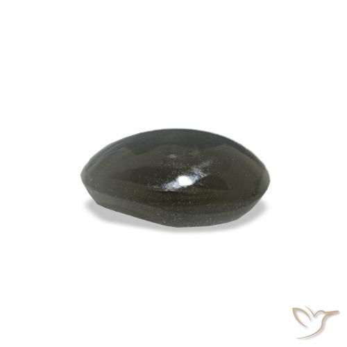 Cat's Eye Alexandrite Gemstone in 5 x 3.4 mm Size for Sale, Cat's Eye Alexandrite Stone in Medium Grey Color