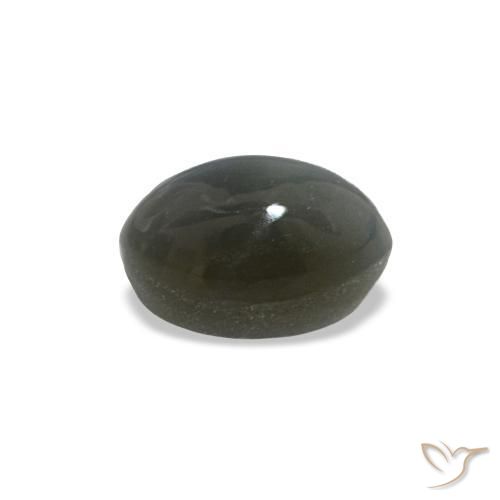 Cat's Eye Alexandrite Gemstone in 4.6 x 3.1 mm Size for Sale, Cat's Eye Alexandrite Stone in Medium Grey Color
