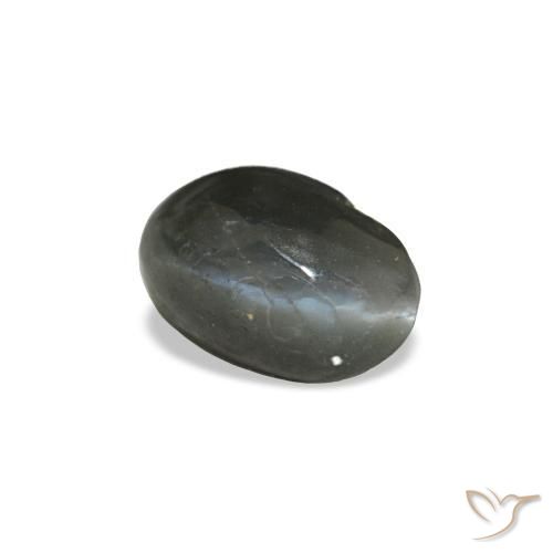 0.41 ct Gray Cat's Eye Alexandrite Stone, Natural Cat's Eye Alexandrite in Oval Cabochon Shape for Sale