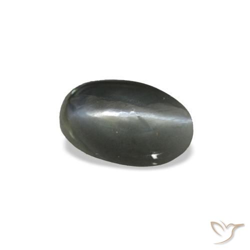 0.43 ct Gray Cat's Eye Alexandrite Stone, Natural Cat's Eye Alexandrite in Oval Cabochon Shape for Sale