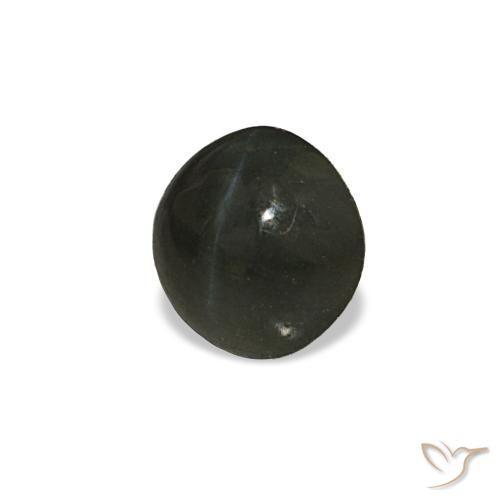0.66 ct Gray Cat's Eye Alexandrite Stone, Natural Cat's Eye Alexandrite in Round Cabochon Shape for Sale
