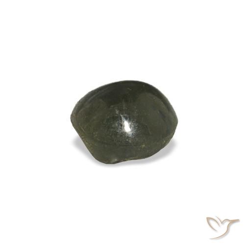 Cat's Eye Alexandrite Gemstone in 5 mm (calibrated) Size for Sale, Cat's Eye Alexandrite Stone in Greenish Grey Color
