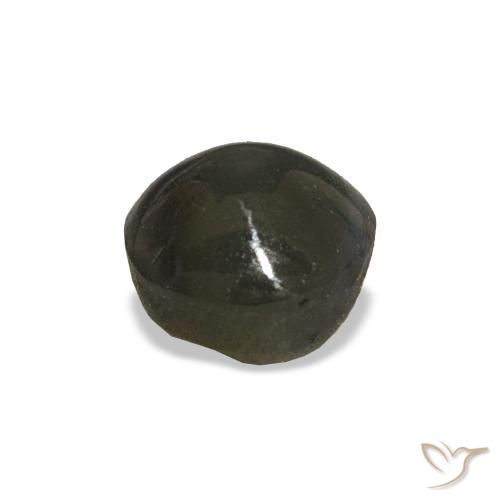 Cat's Eye Alexandrite Gemstone in 6.5 mm (calibrated) Size for Sale, Cat's Eye Alexandrite Stone in Dark Grey Color