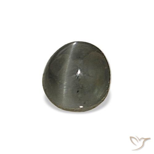 0.80 ct Gray Cat's Eye Alexandrite Stone, Natural Cat's Eye Alexandrite in Oval Cabochon Shape for Sale