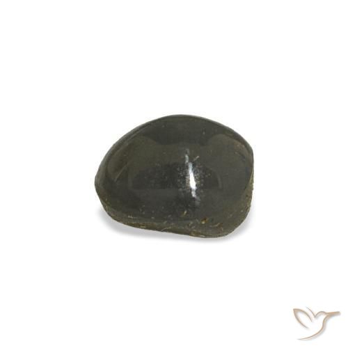 Cat's Eye Alexandrite Gemstone in 4.9 x 4.7 mm Size for Sale, Cat's Eye Alexandrite Stone in Dark Grey Color