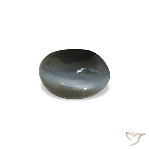 0.45 ct Gray Cat's Eye Alexandrite Stone, Natural Cat's Eye Alexandrite in Oval Cabochon Shape for Sale