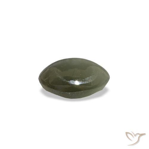 Cat's Eye Alexandrite Gemstone in 5 x 4 mm (calibrated) Size for Sale, Cat's Eye Alexandrite Stone in Grayish Black Color