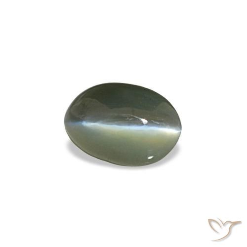 0.50 ct Gray Cat's Eye Alexandrite Stone, Natural Cat's Eye Alexandrite in Oval Cabochon Shape for Sale