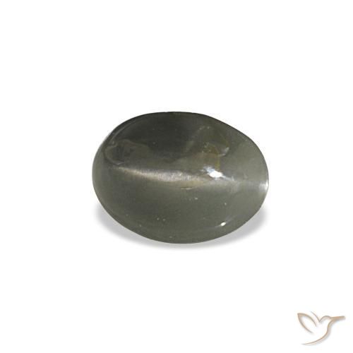 0.47 ct Gray Cat's Eye Alexandrite Stone, Natural Cat's Eye Alexandrite in Oval Cabochon Shape for Sale