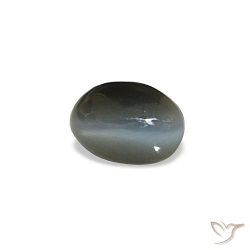 0.50 ct Gray Cat's Eye Alexandrite Stone, Natural Cat's Eye Alexandrite in Oval Cabochon Shape for Sale
