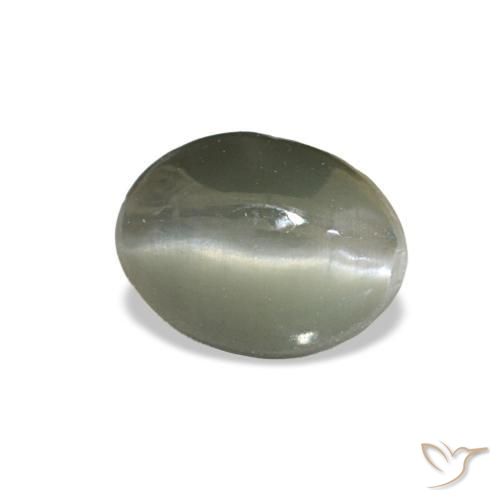 1.03 ct Gray Cat's Eye Alexandrite Stone, Natural Cat's Eye Alexandrite in Oval Cabochon Shape for Sale