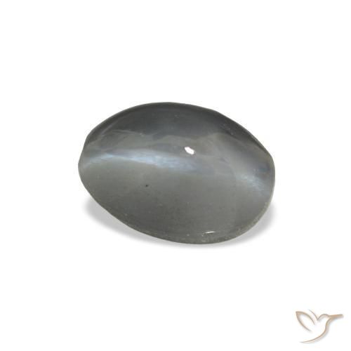 1.03 ct Gray Cat's Eye Alexandrite Stone, Natural Cat's Eye Alexandrite in Oval Cabochon Shape for Sale