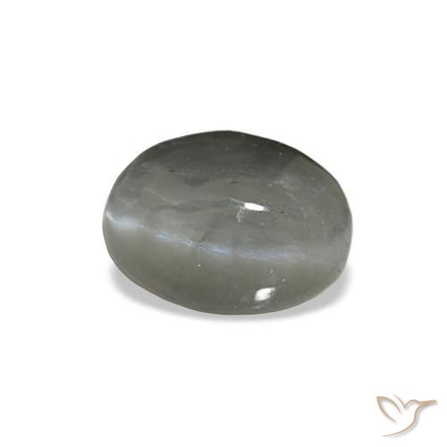 0.72 ct Gray Cat's Eye Alexandrite Stone, Natural Cat's Eye Alexandrite in Oval Cabochon Shape for Sale