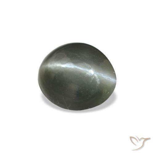 0.34 ct Gray Cat's Eye Alexandrite Stone, Natural Cat's Eye Alexandrite in Oval Cabochon Shape for Sale