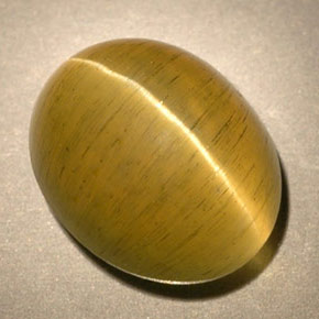 Cat's Eye Apatite Gemstone in 10 x 8 mm (calibrated) Size for Sale, Cat's Eye Apatite Stone in Yellow Green Color