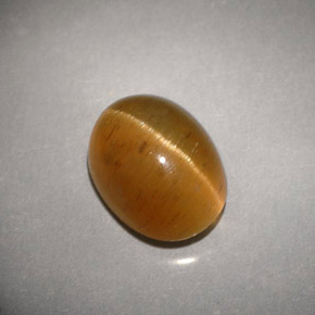 Cat's Eye Apatite Gemstone in 9.8 x 7.4 mm Size for Sale, Cat's Eye Apatite Stone in Honey Color