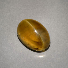 Cat's Eye Apatite Gemstone in 10.8 x 7.5 mm Size for Sale, Cat's Eye Apatite Stone in Honey Color