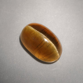 Cat's Eye Apatite Gemstone in 10.8 x 7.2 mm Size for Sale, Cat's Eye Apatite Stone in Honey Color