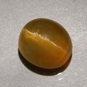 Cat's Eye Apatite Gemstone in 6.9 x 6.2 mm Size for Sale, Cat's Eye Apatite Stone in Honey Color