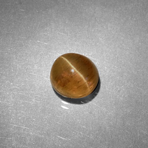 Cat's Eye Apatite Gemstone in 6.2 x 5.7 mm Size for Sale, Cat's Eye Apatite Stone in Honey Color