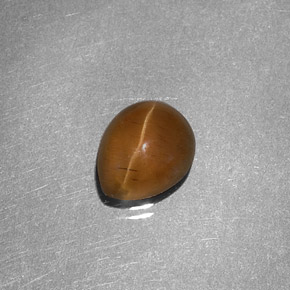Cat's Eye Apatite Gemstone in 7.3 x 6 mm Size for Sale, Cat's Eye Apatite Stone in Honey Color
