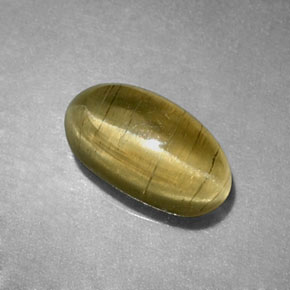 Cat's Eye Apatite Gemstone in 8.2 x 4.6 mm Size for Sale, Cat's Eye Apatite Stone in Yellow Green Color