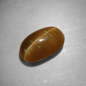 Cat's Eye Apatite Gemstone in 9.7 x 5.9 mm Size for Sale, Cat's Eye Apatite Stone in Honey Color