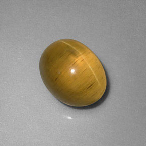 Cat's Eye Apatite Gemstone in 7.2 x 5.6 mm Size for Sale, Cat's Eye Apatite Stone in Golden Green Color