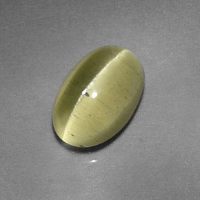 Cat's Eye Apatite Gemstone in 8.9 x 6 mm Size for Sale, Cat's Eye Apatite Stone in Golden Green Color
