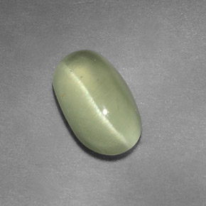 Cat's Eye Apatite Gemstone in 9.3 x 5.5 mm Size for Sale, Cat's Eye Apatite Stone in Golden Green Color