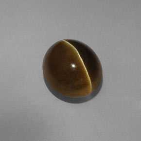 6.36 ct Green Cat's Eye Apatite Stone, Natural Cat's Eye Apatite in Oval Cabochon Shape for Sale