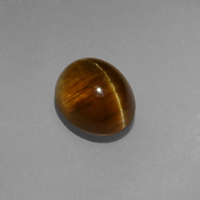 Cat's Eye Apatite Gemstone in 9.1 x 7.4 mm Size for Sale, Cat's Eye Apatite Stone in Honey Color