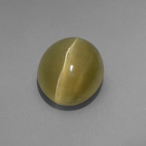 Cat's Eye Apatite Gemstone in 11 x 9 mm (calibrated) Size for Sale, Cat's Eye Apatite Stone in Green Color