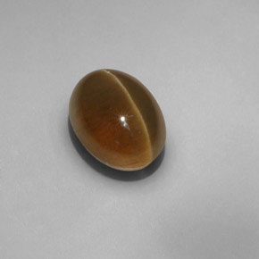 Cat's Eye Apatite Gemstone in 11.8 x 8.9 mm Size for Sale, Cat's Eye Apatite Stone in Greenish Golden Color